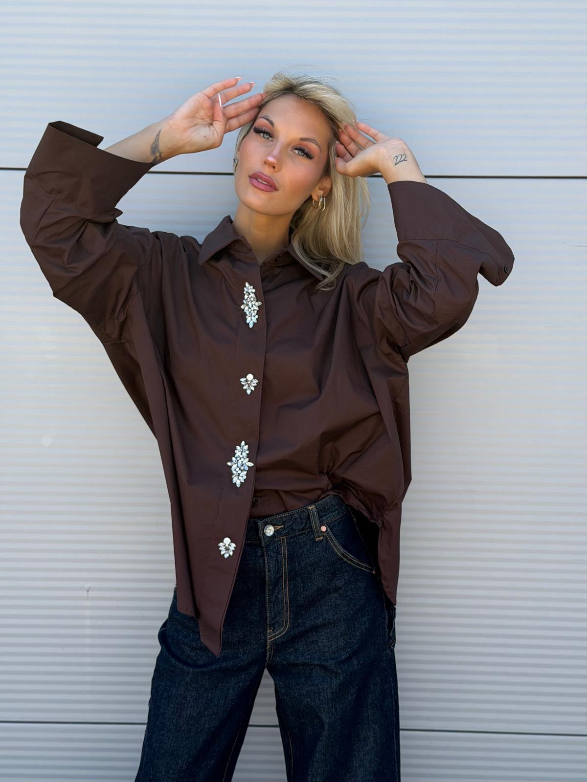 Košeľa Glam brown