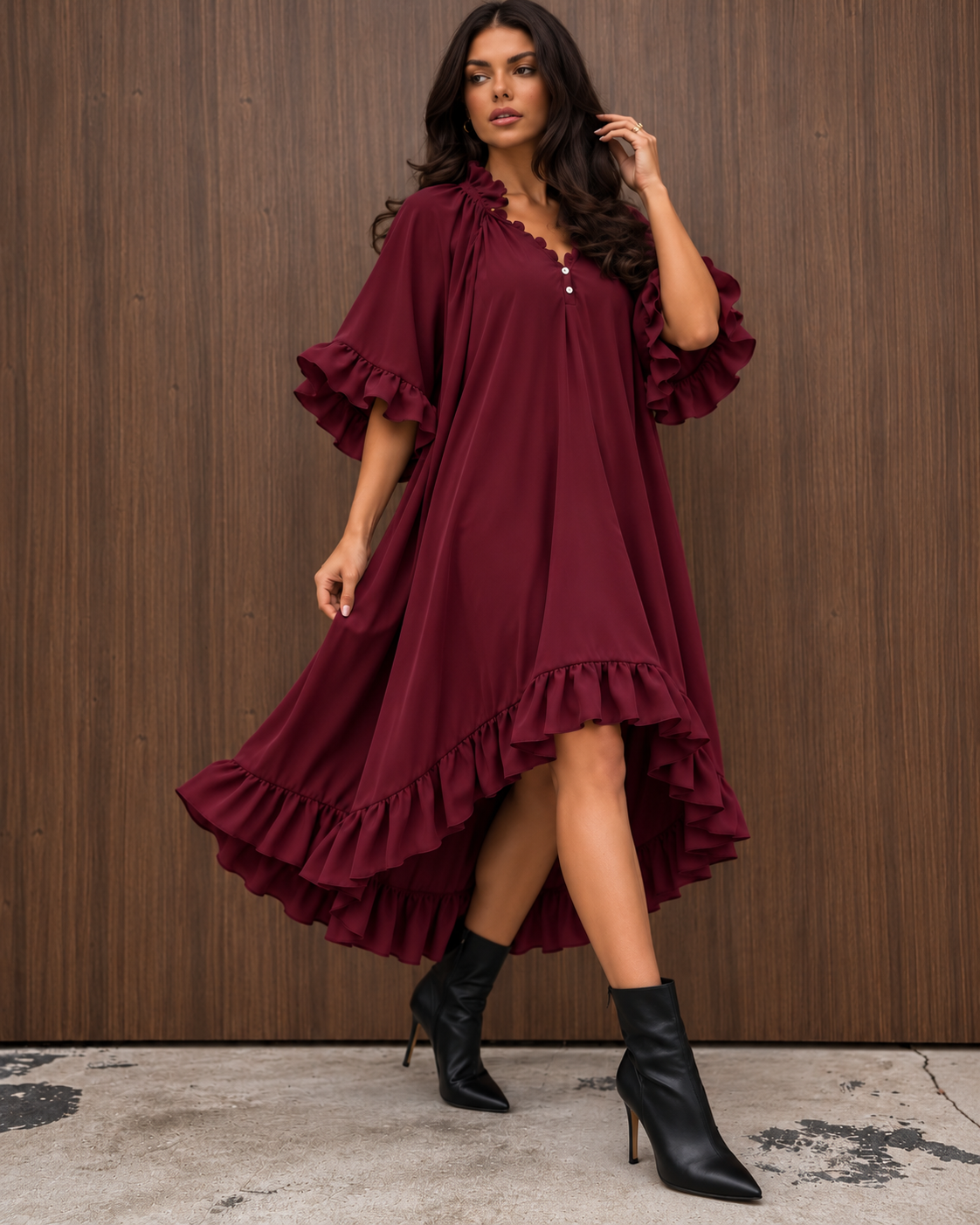 Šaty Miranda Burgundy