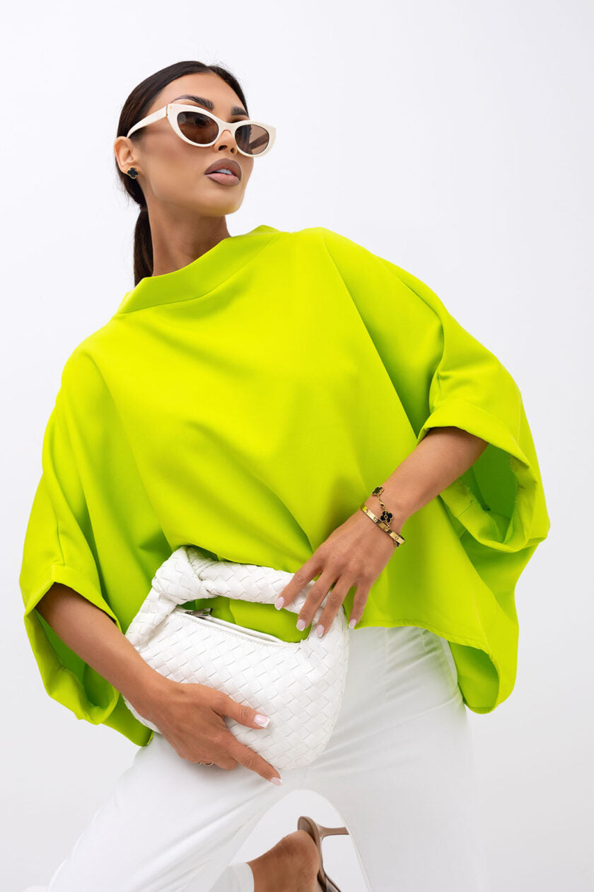 Kimono blúzka neon green