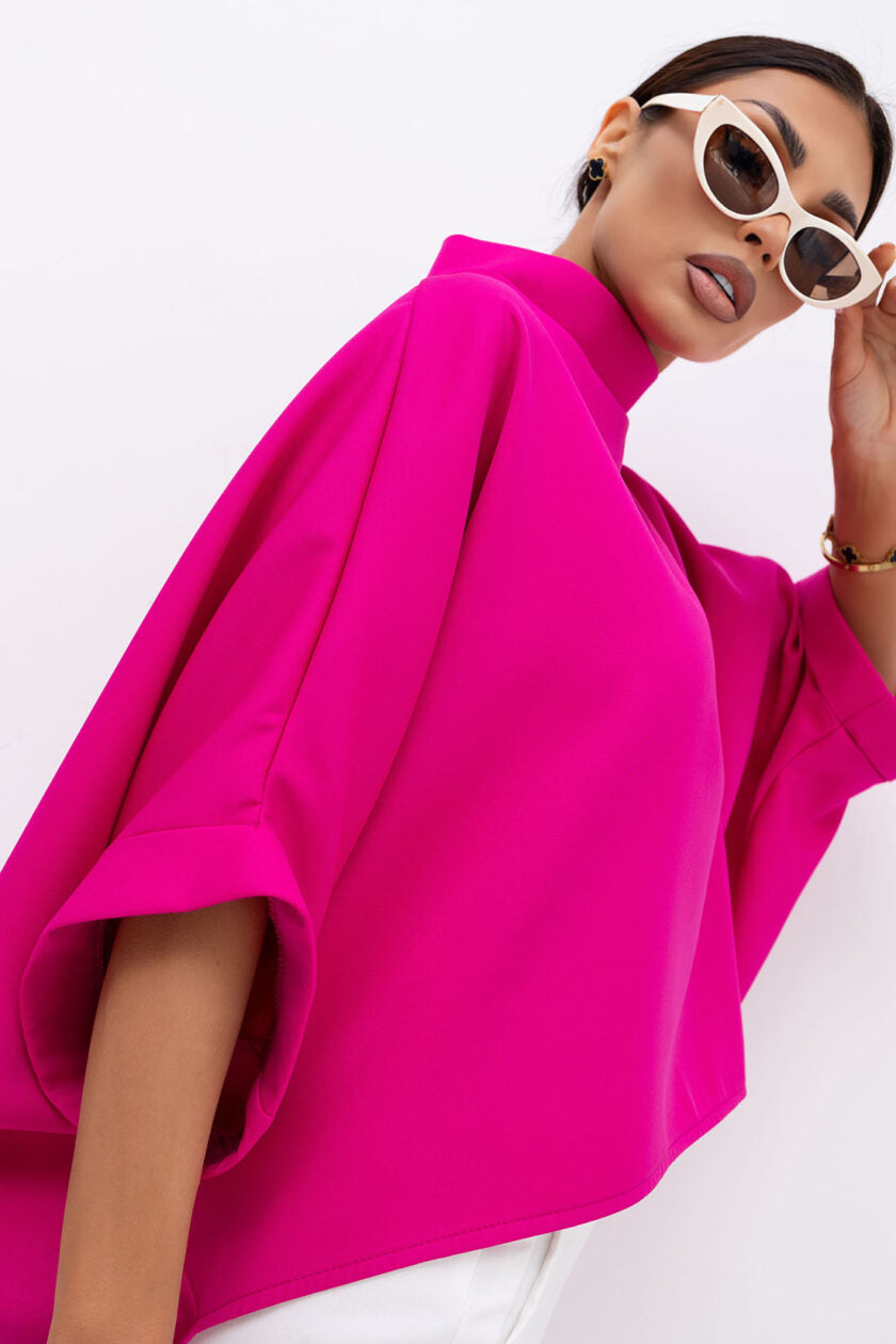 Kimono blúzka neon violet