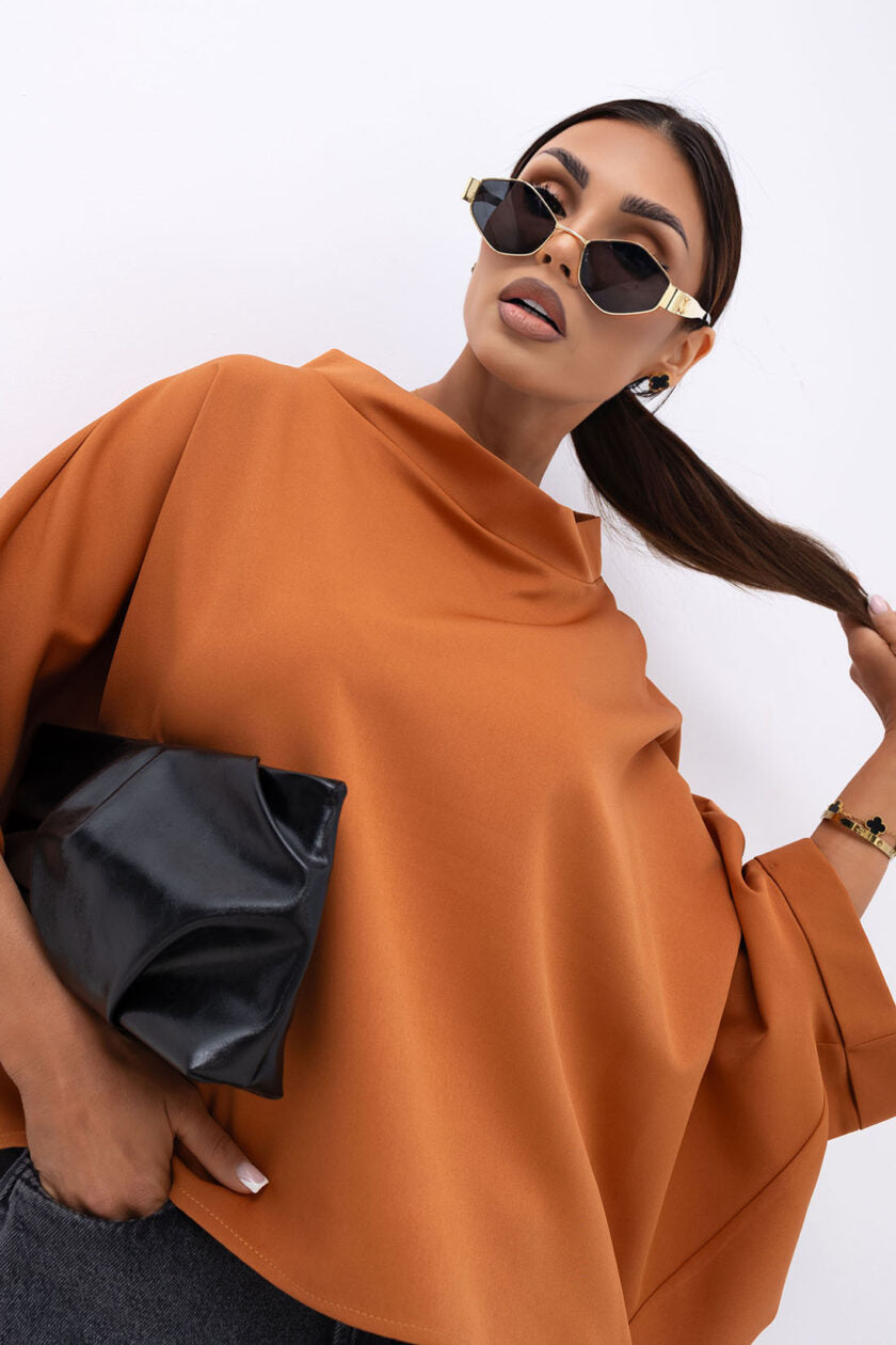 Kimono blúzka bronze