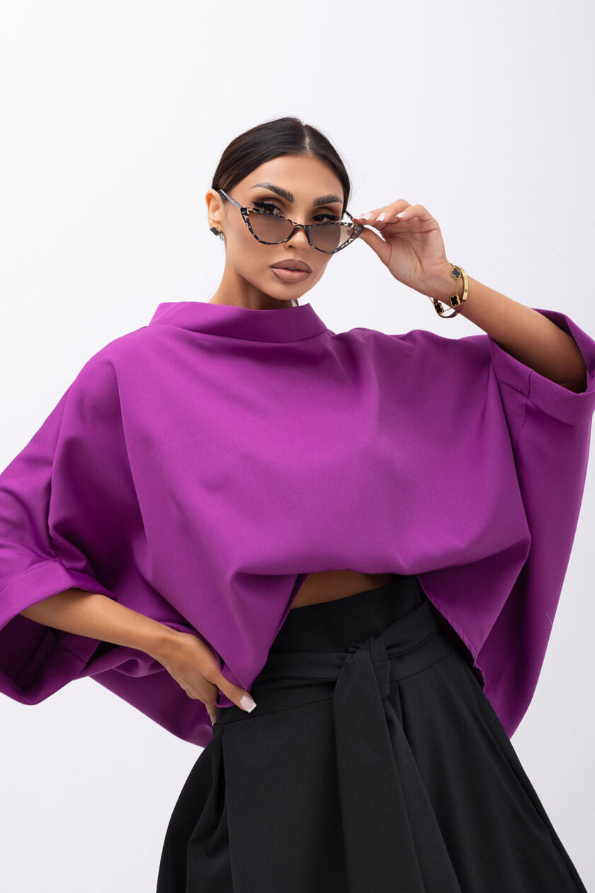 Kimono blúzka intense violet