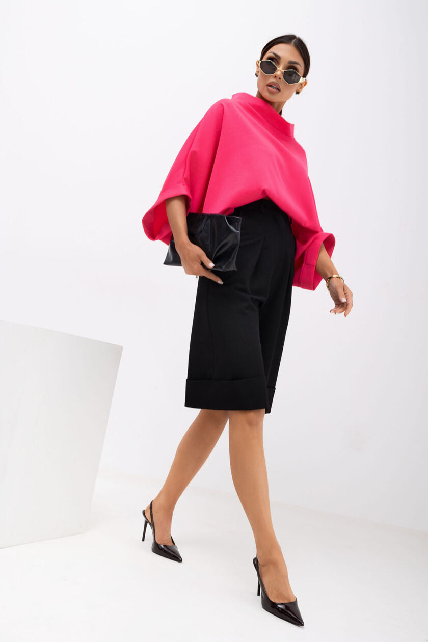 Kimono blúzka dark rose