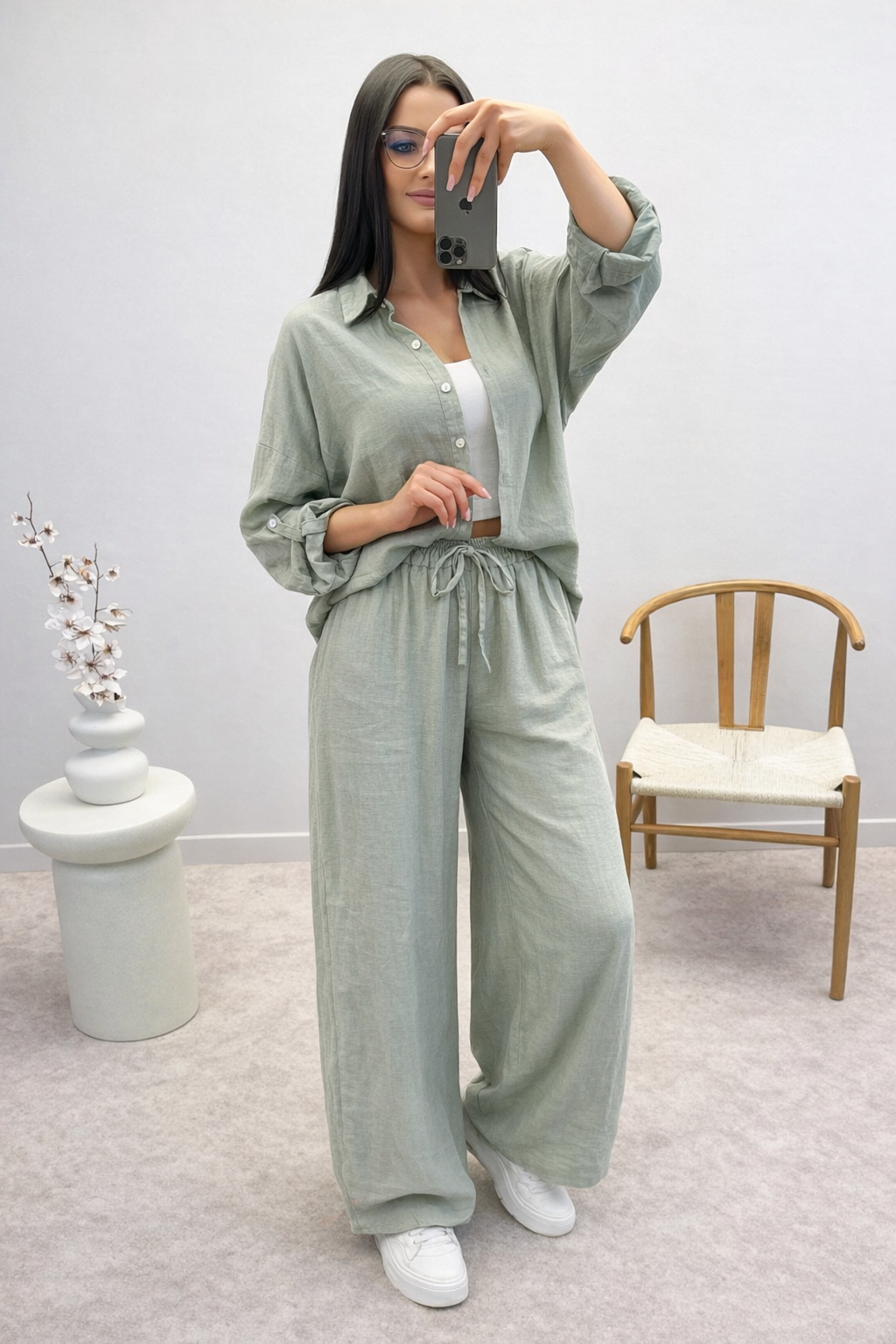 Košelový Komplet Suzan Khaki