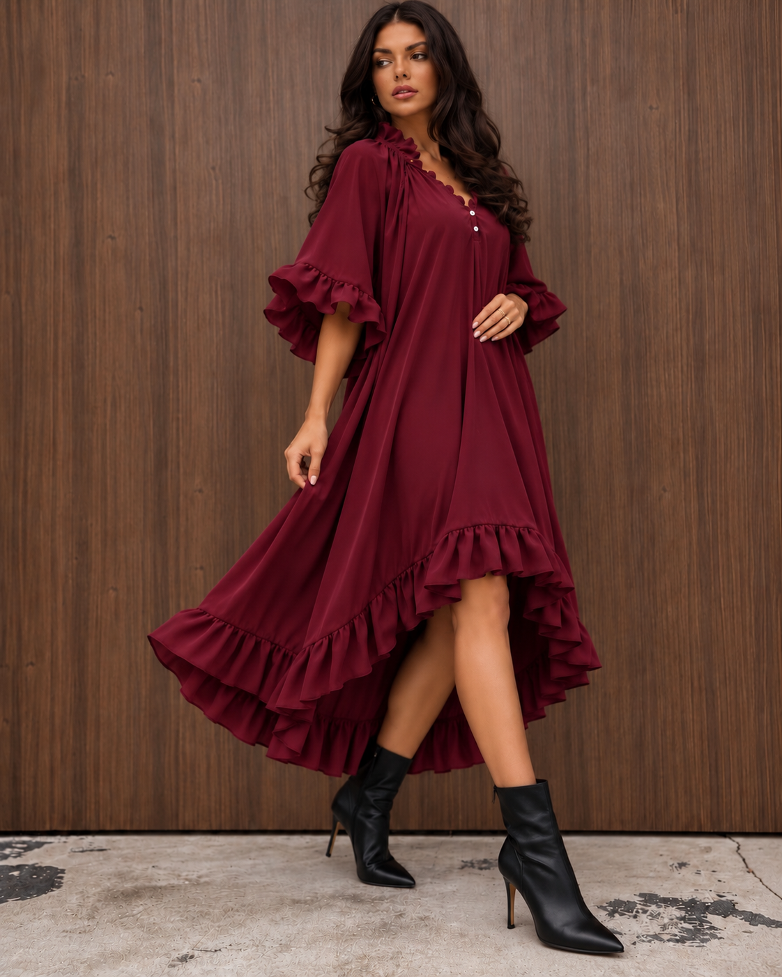 Šaty Miranda Burgundy