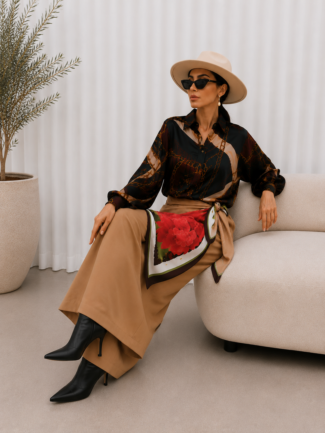 Nohavice Cool girl Beage