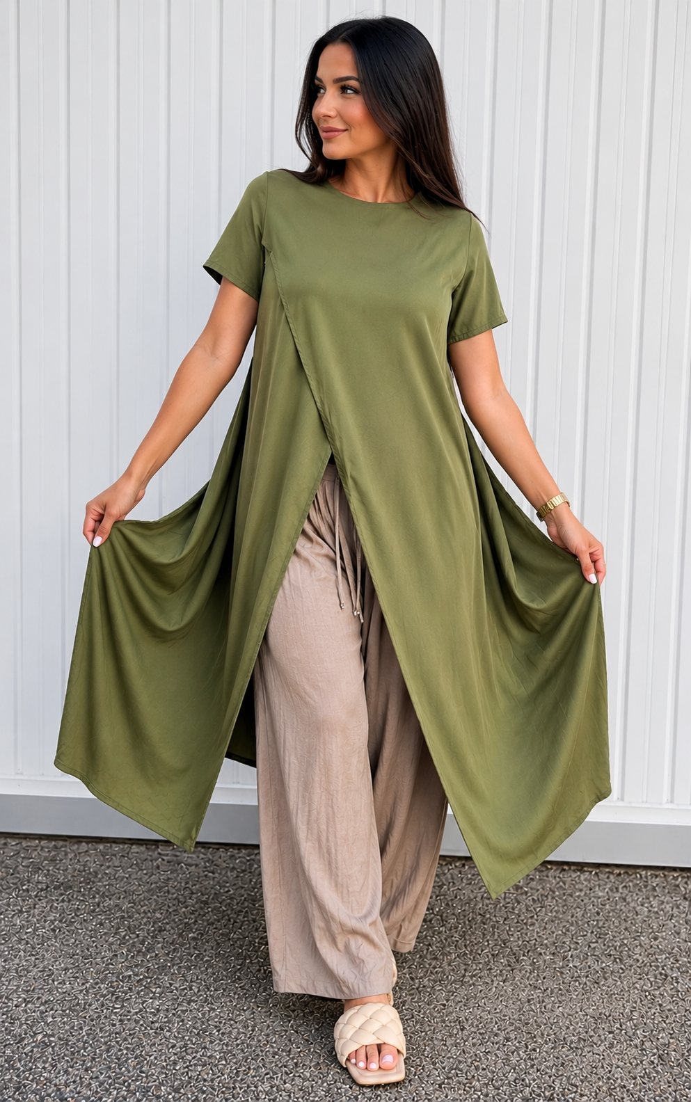 Blúzka Long Mary green