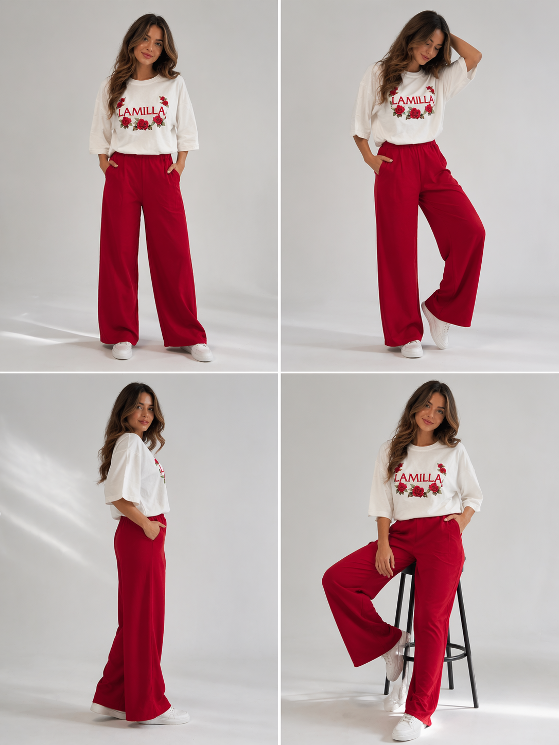 Nohavice Milla red