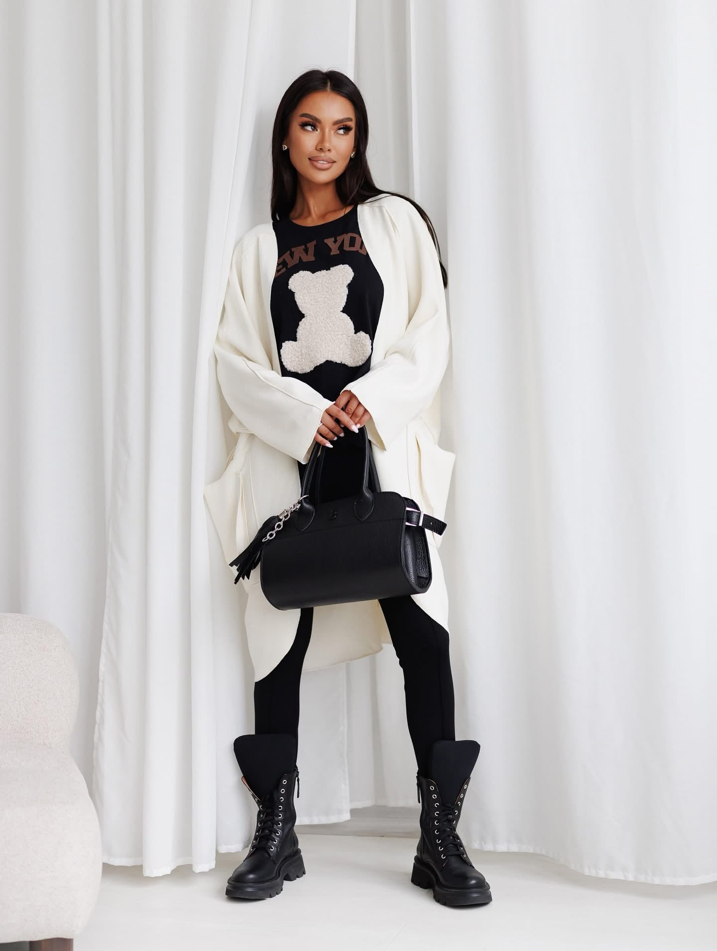 Kardigán Byolala Cream