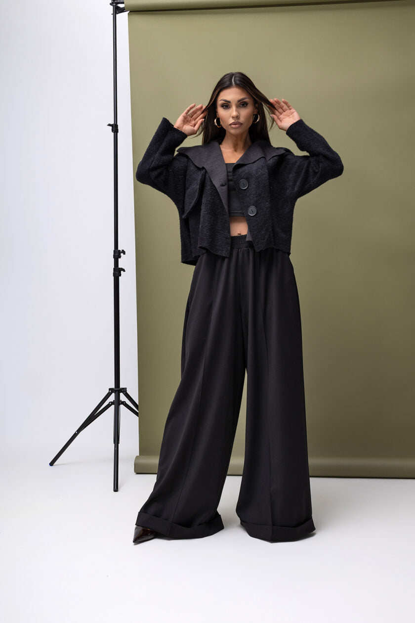 Široké Nohavice Miss Black