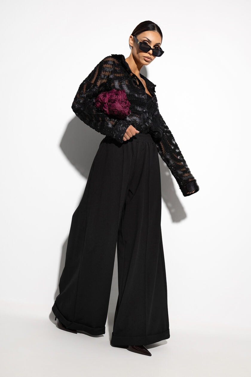 Široké Nohavice Miss Black