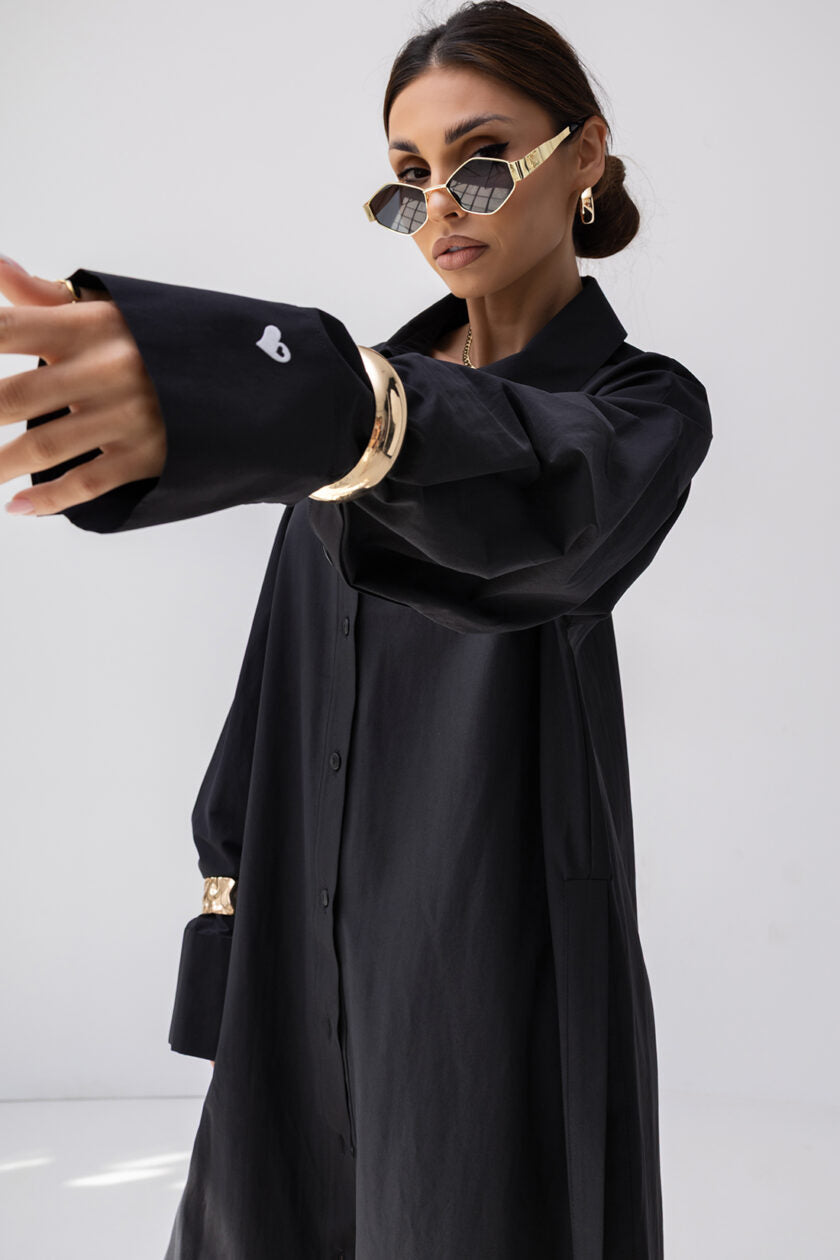 Maxi šaty|košelové Katrin