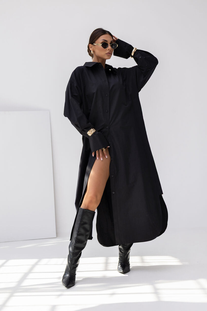 Maxi šaty|košelové Katrin