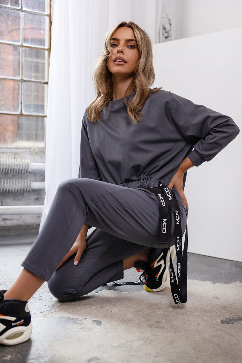 Mikina Don't stop grey