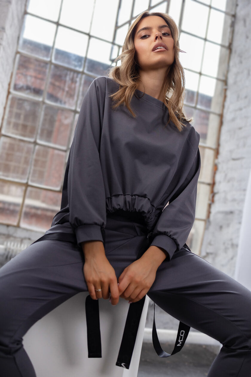 Mikina Don't stop grey