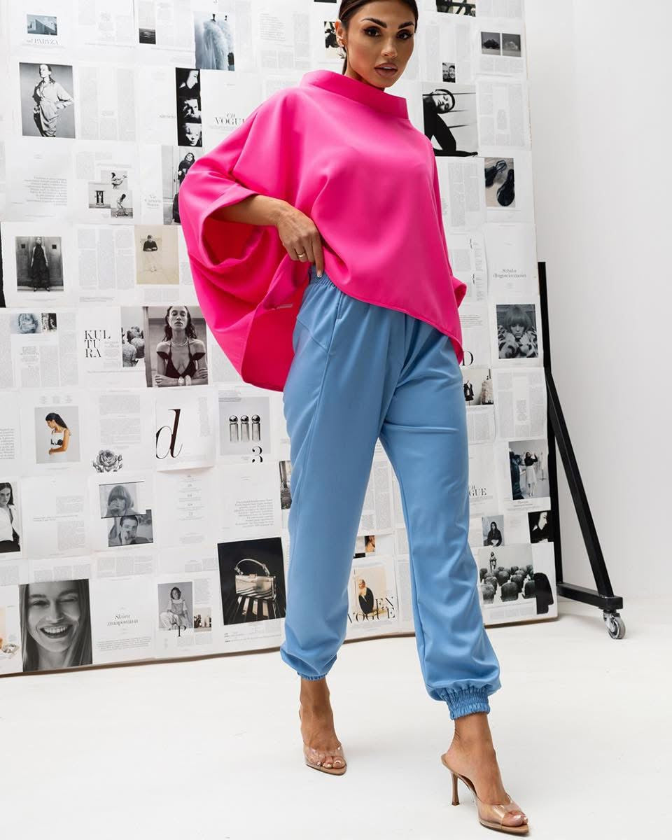 Kimonová blúzka neon pink