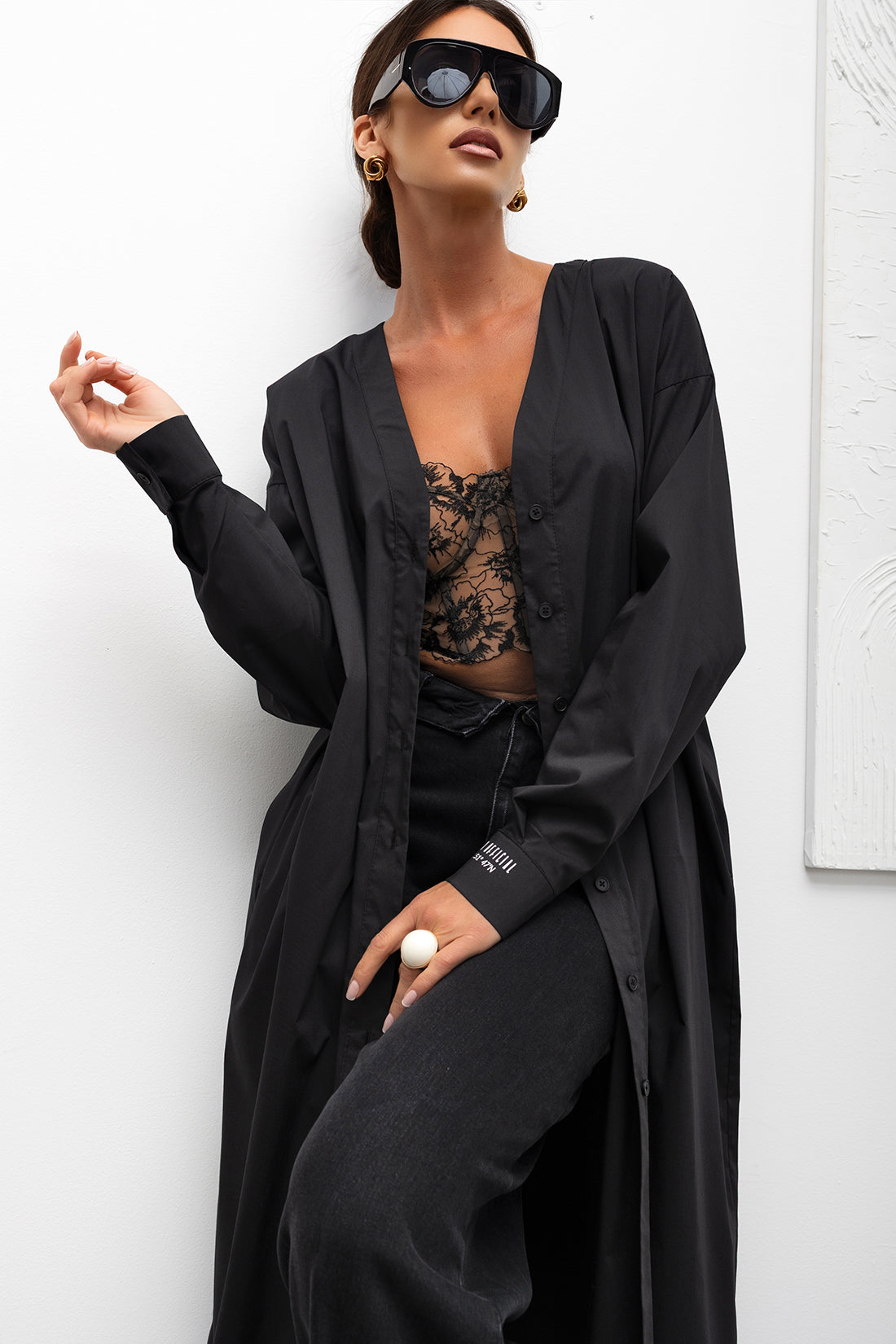 Košeľa Effortless black