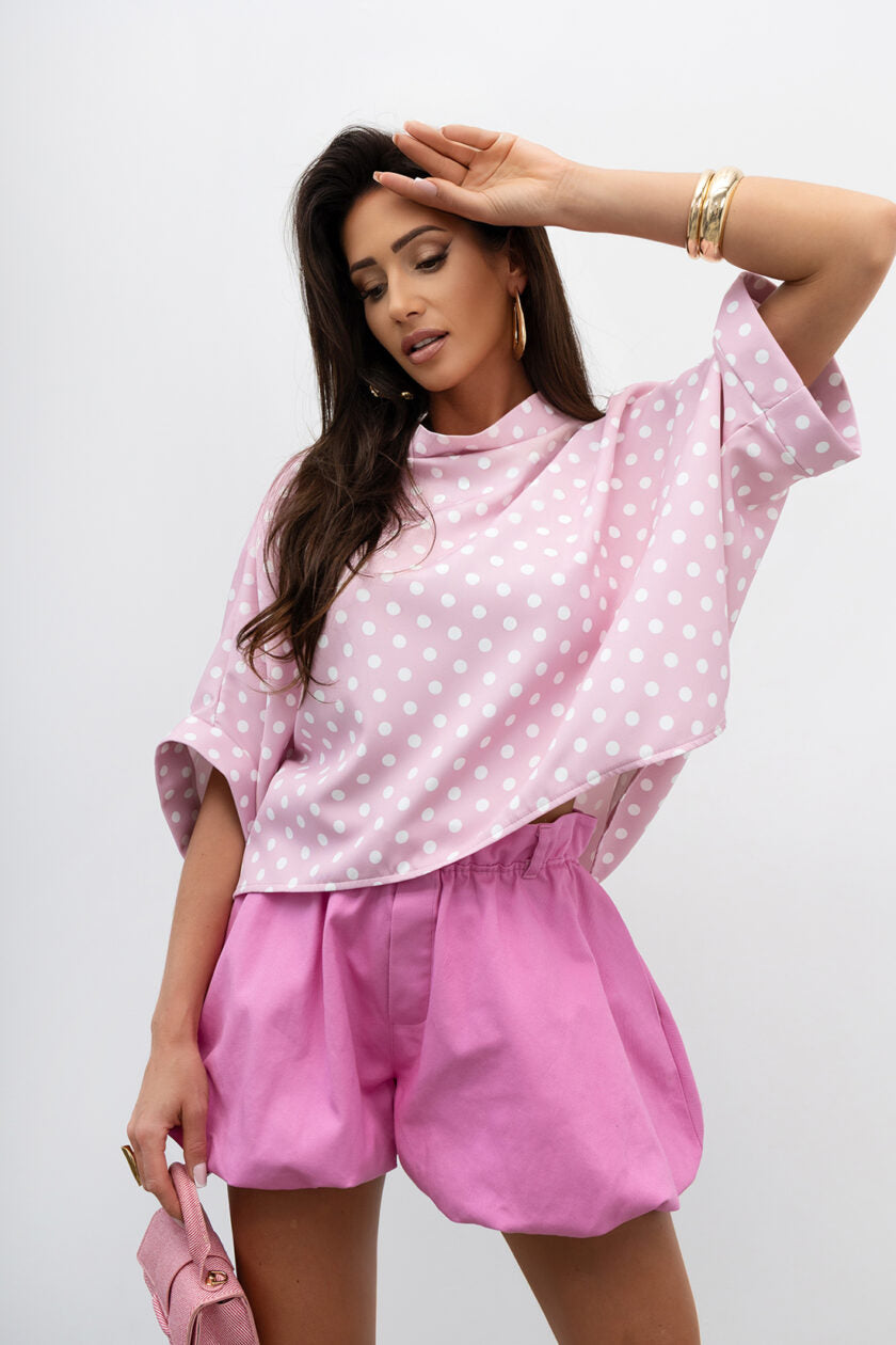 Kimono blúzka dotty rose