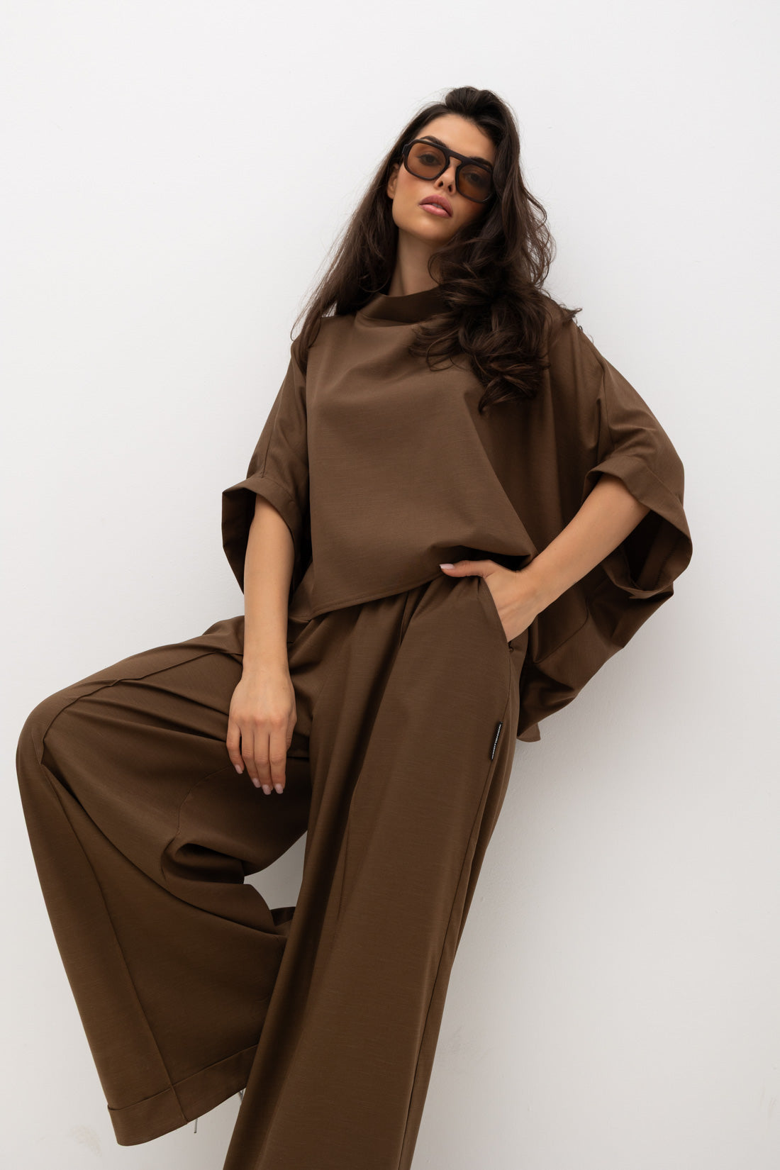 Kimono blúzka brown