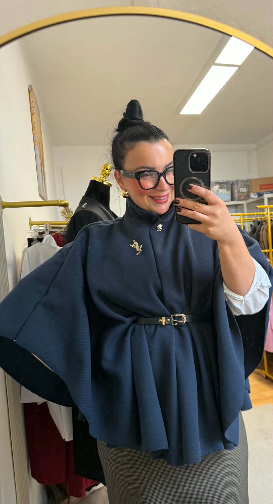 Pončo Loran dark blue