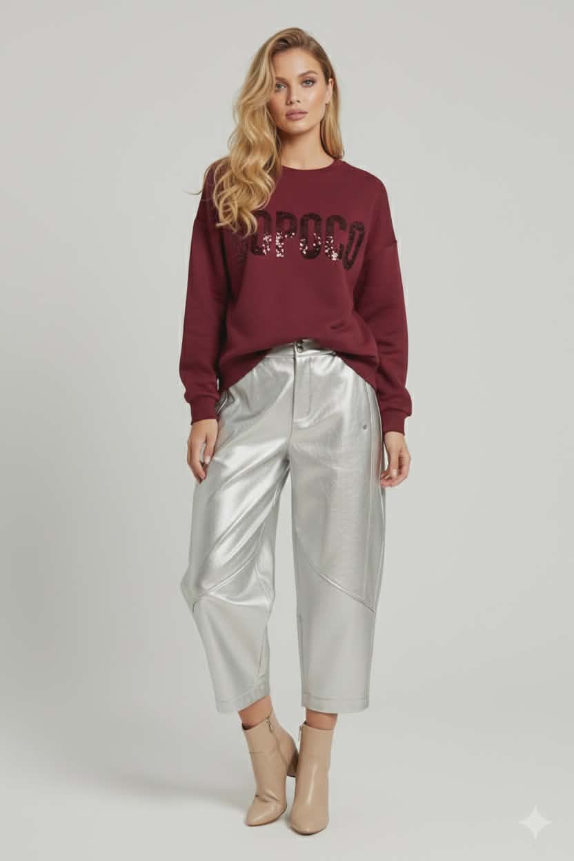 Bopoco Mikina Mood Bordová