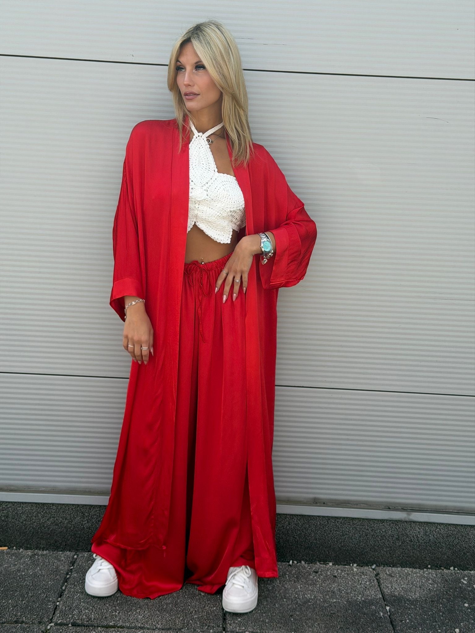 Nohavice Laura red